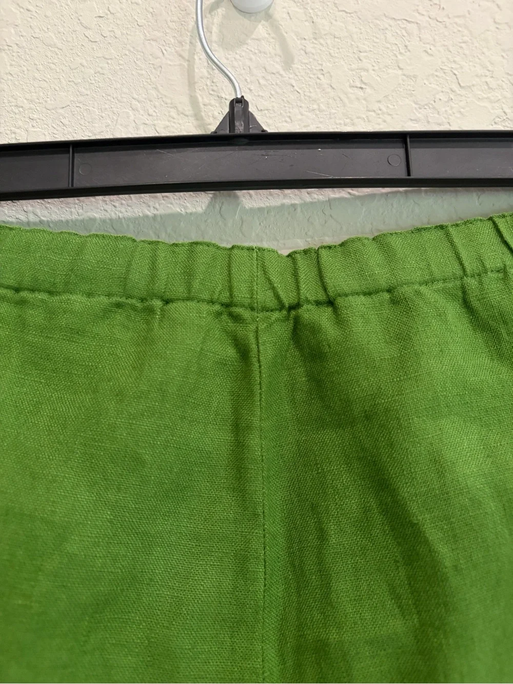 Banana Republic Mid-Rise Kick-Flare 100% Linen Ankle Pant Size 14 Green